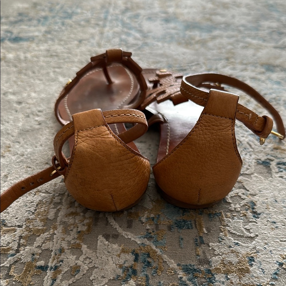 Tory Burch Tan Leather Sandals - Picture 3 of 4